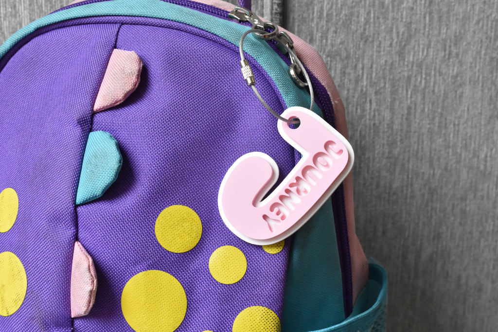 Personalized Kids Initial Name Tag