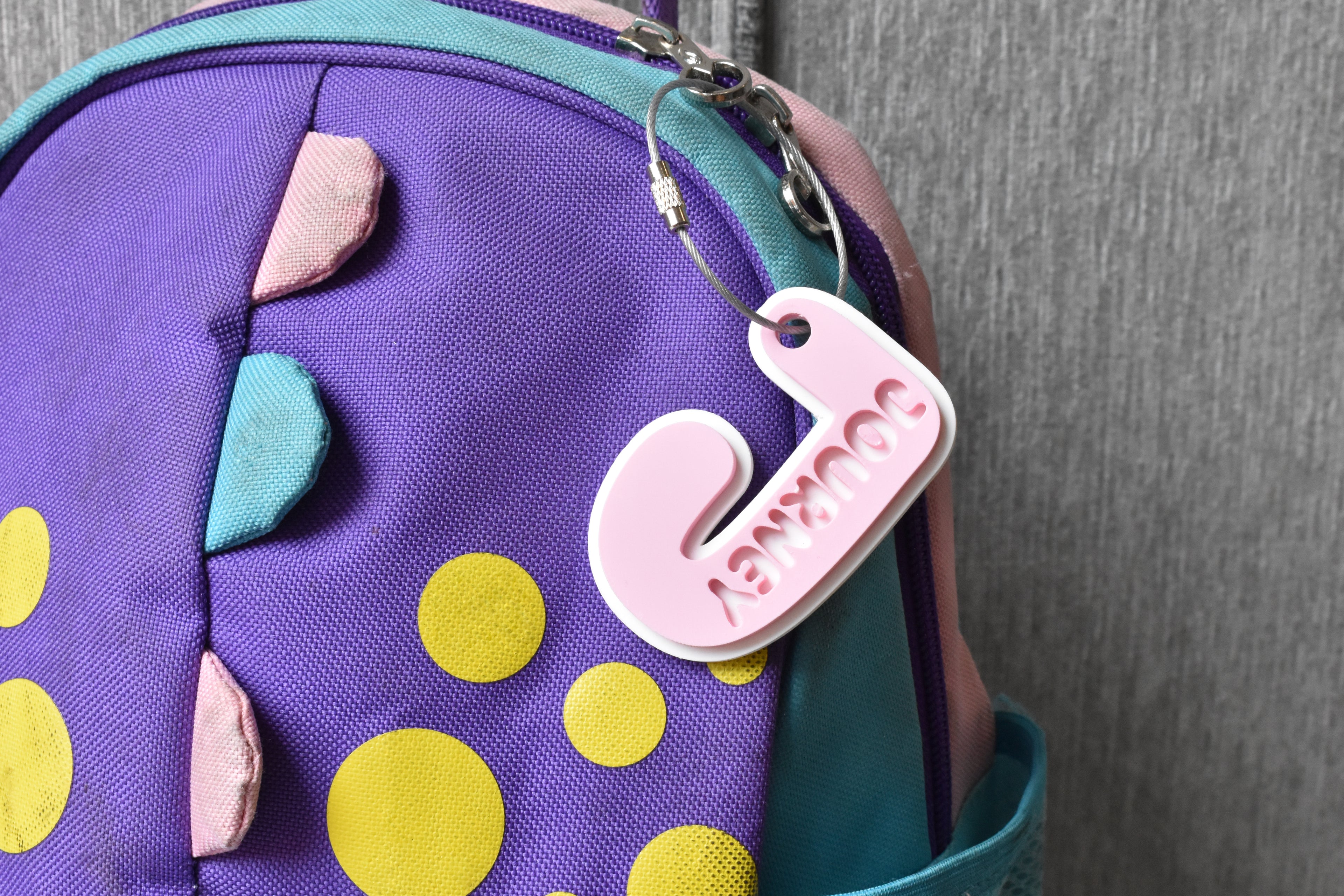 Personalized Kids Initial Name Tag