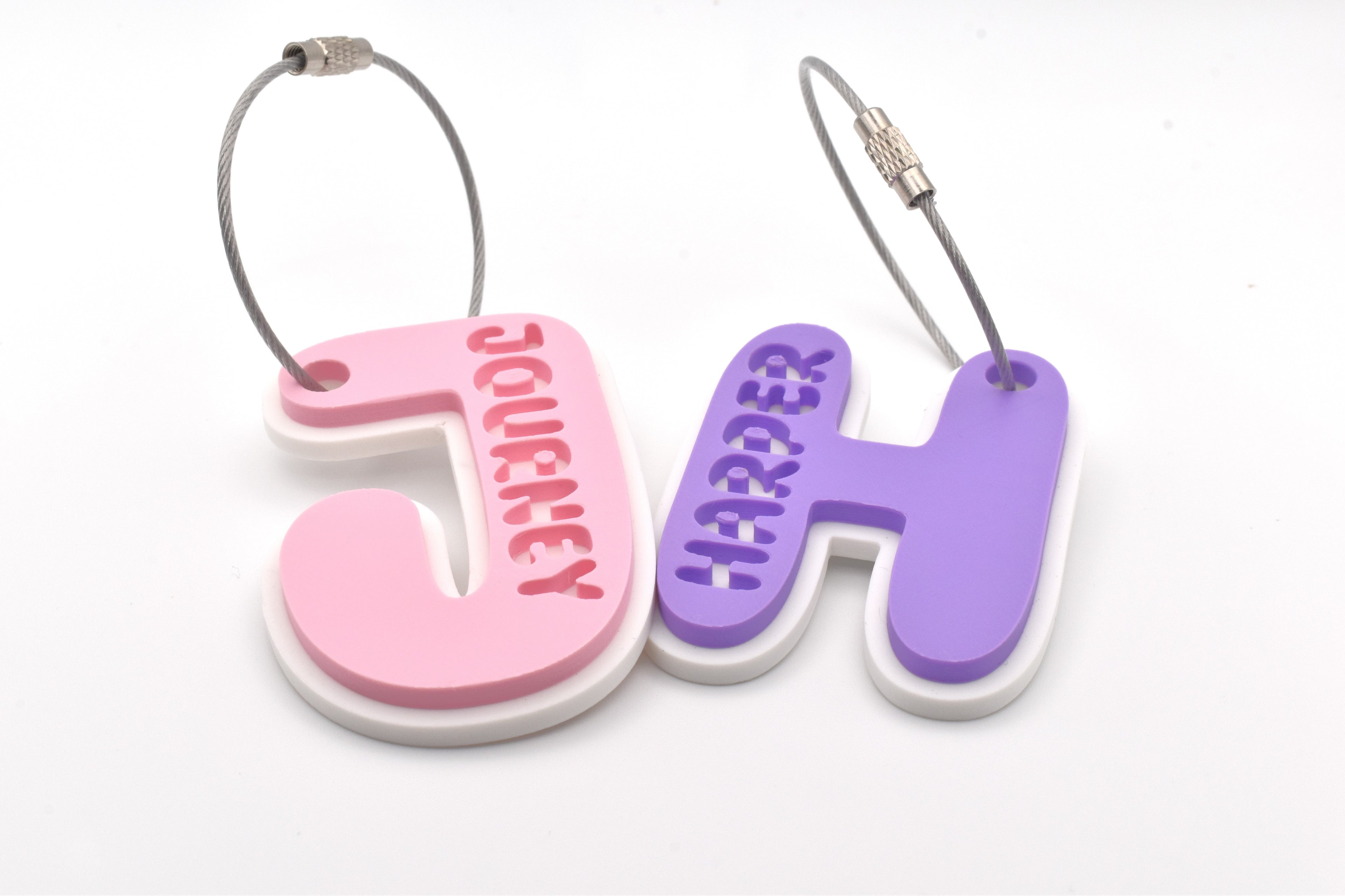Personalized Kids Initial Name Tag