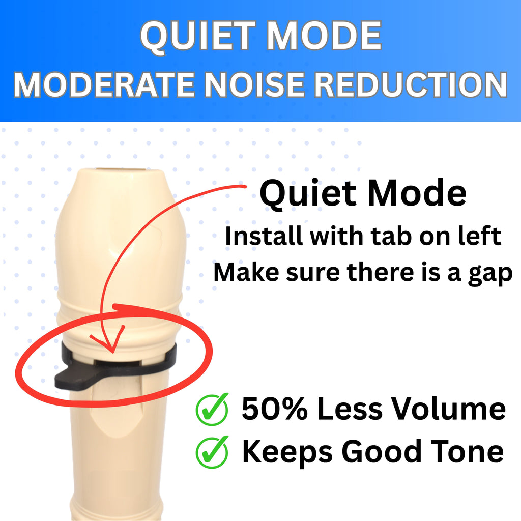 Recorder Mutes for Music Practice - Pack of 10, 20, or 30