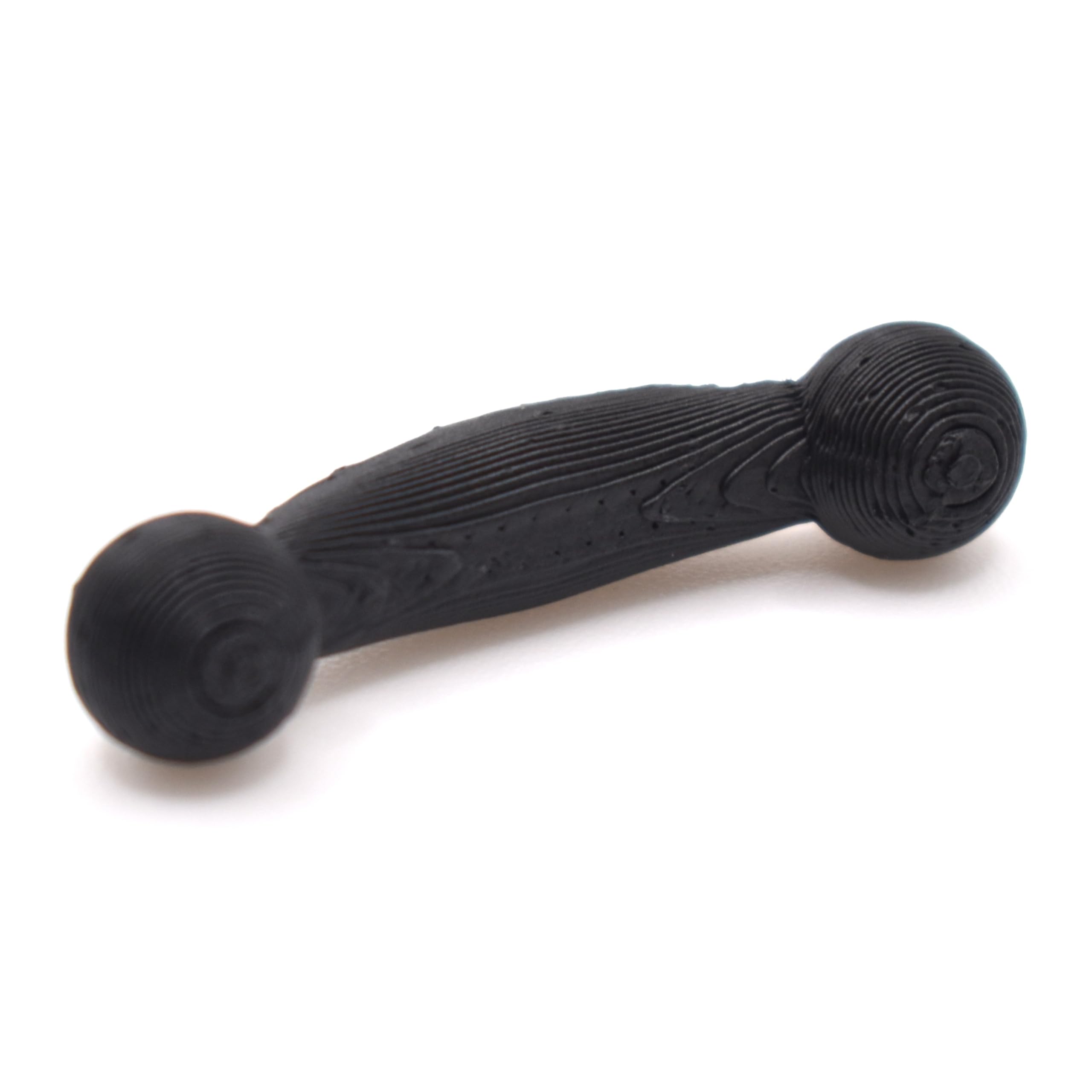 A closeup view of a 3D-printed replacement arm for Snark guitar tuners.